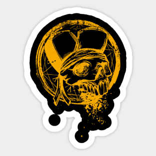 gangster skull Sticker